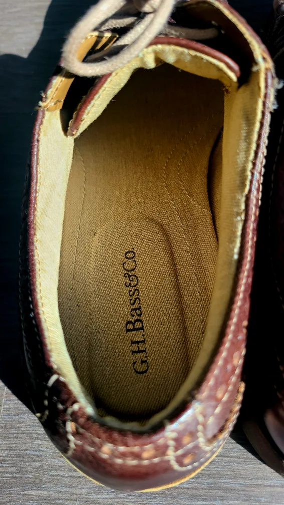 💚 GH Bass & Co. Brown Leather Wingtip Shoes image indicator(5)