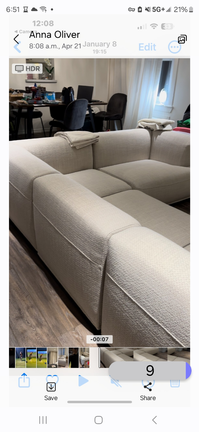 Beige Modern Four-Piece Sectional Sofa