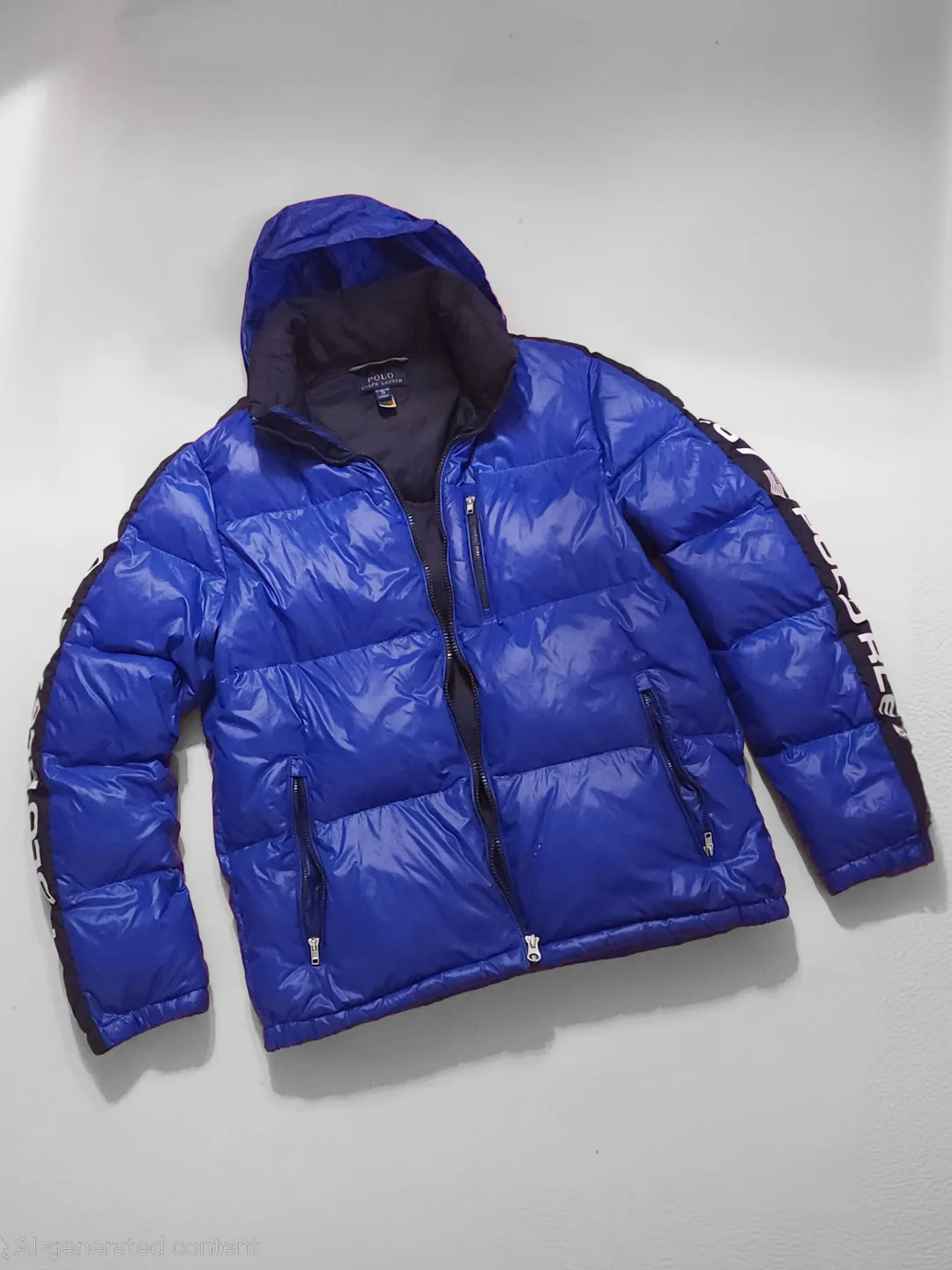 Men's Polo Ralph Lauren Blue Puffer Jacket image indicator(2)