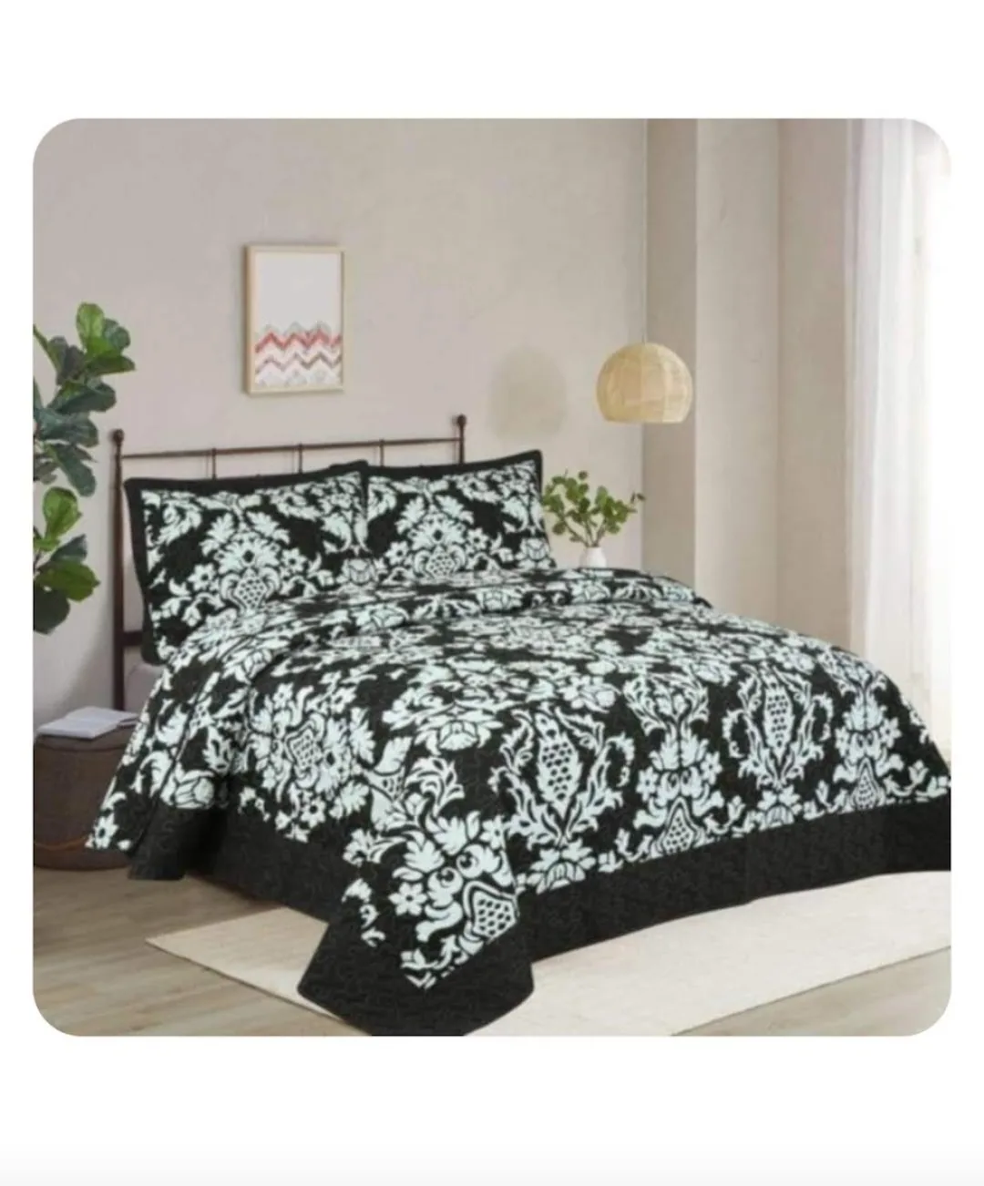 Grover King/Très Grand 3-Piece Quilted Set - Black & White image indicator(4)