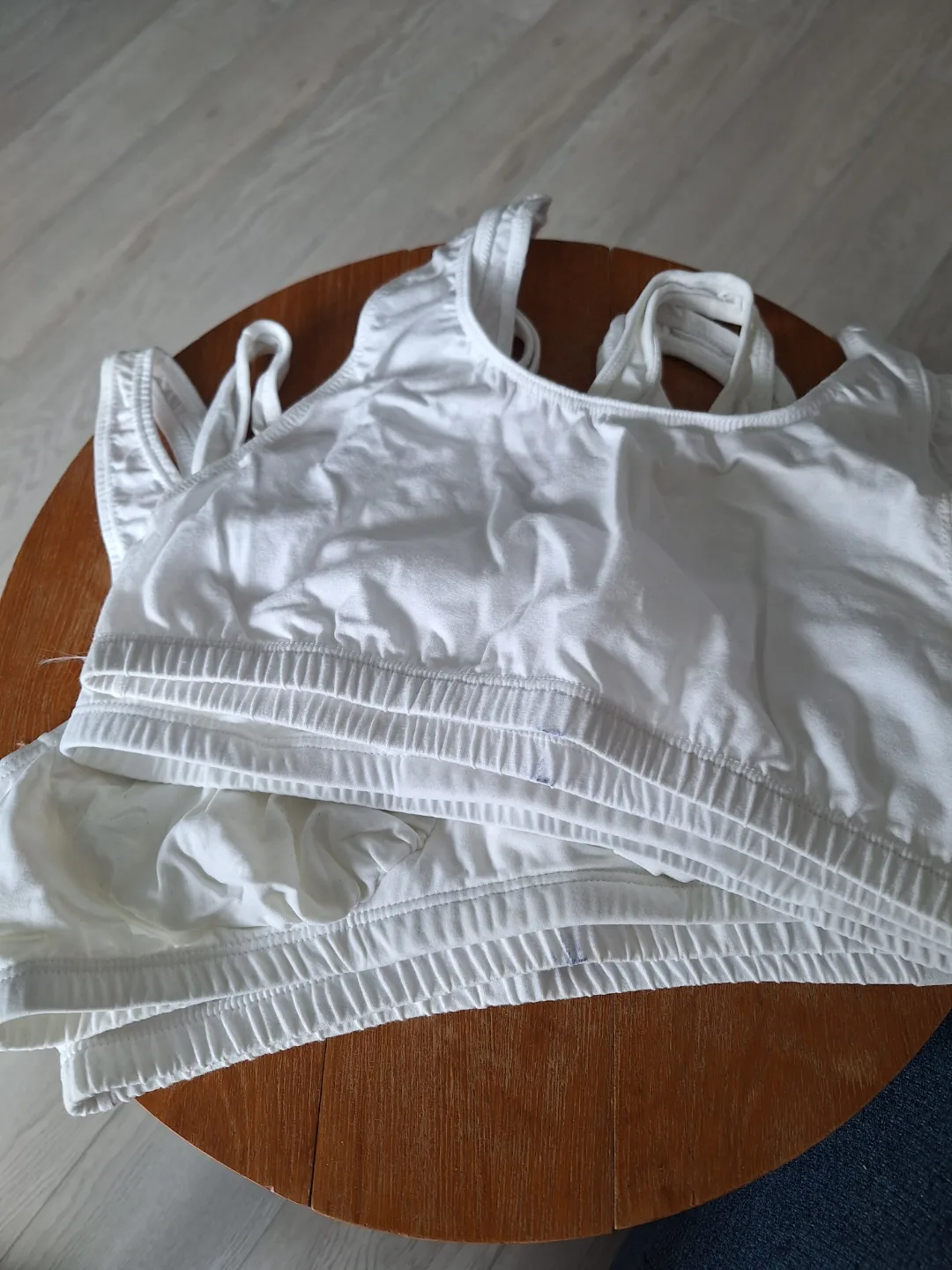 White Cotton Sports Bras - Size 38 (Elita & Seconds) image indicator(3)