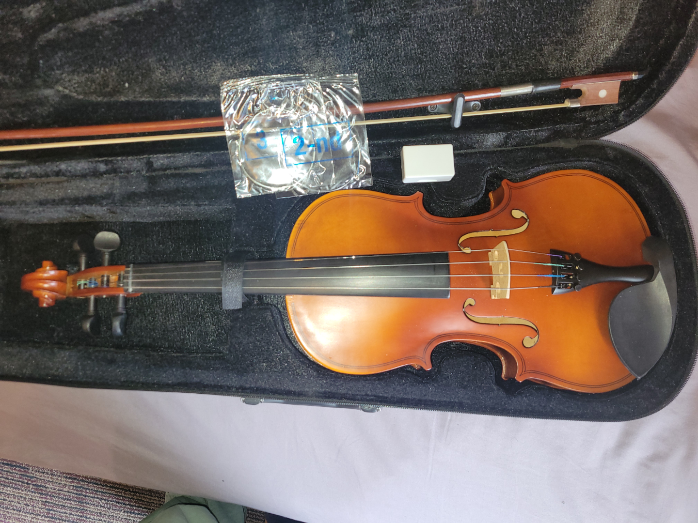 Student Violin with Case and Bow - photo 5