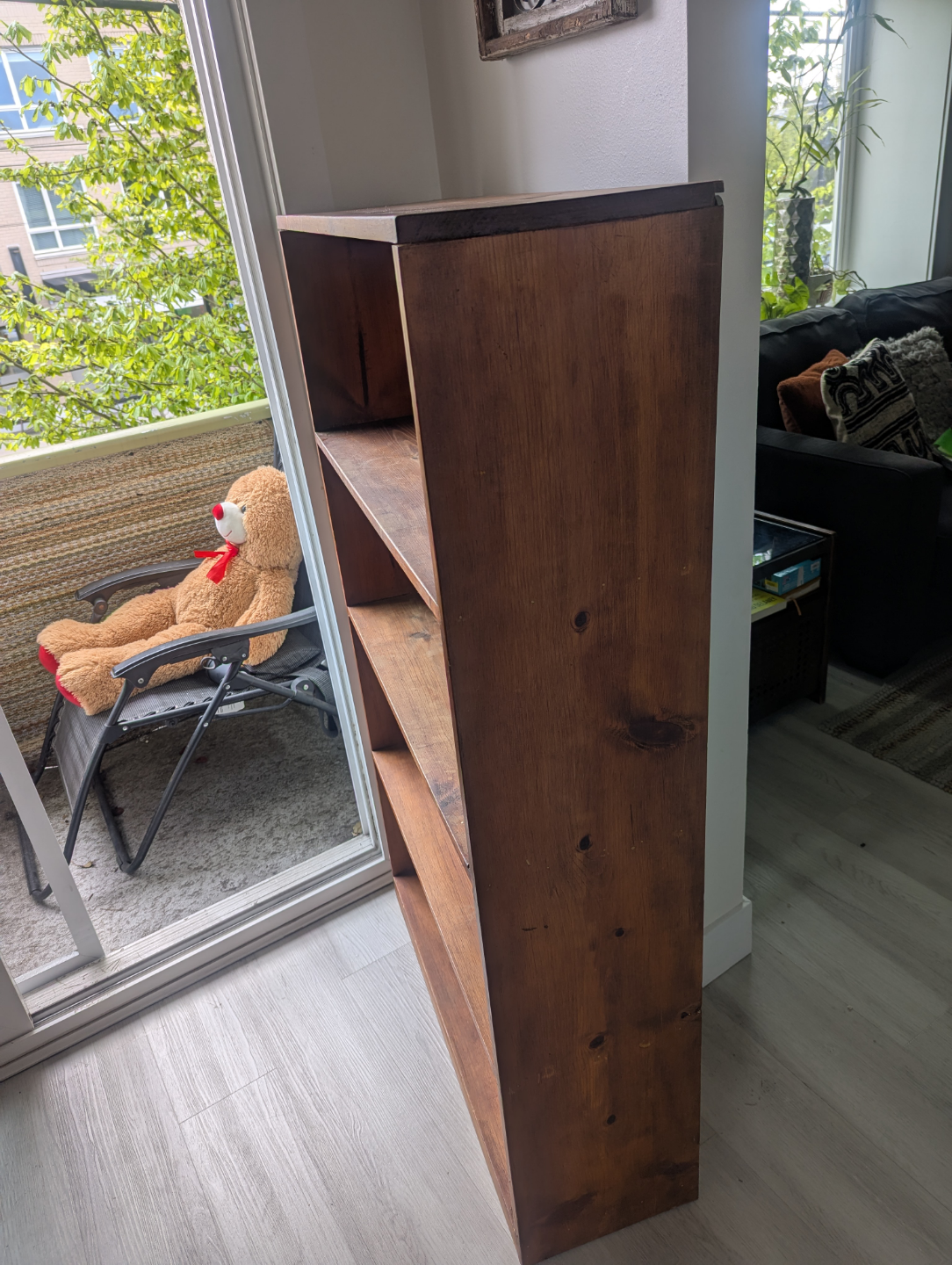 Wooden Bookcase - Three Shelves