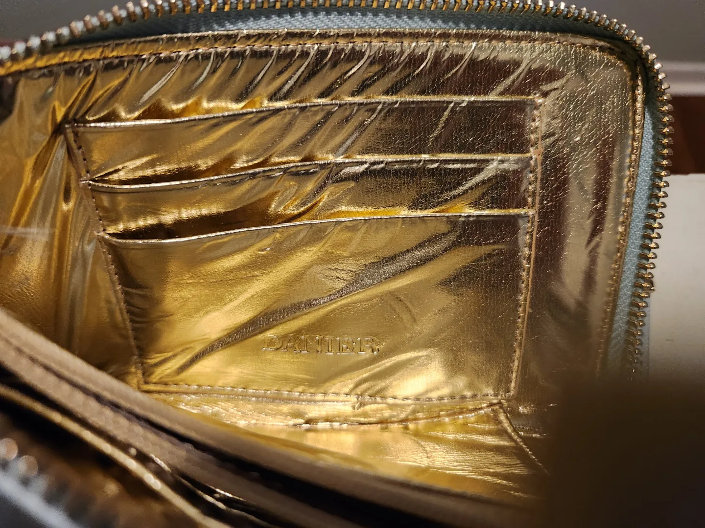 DANIER Light Blue Zip-Around Wallet image indicator(2)