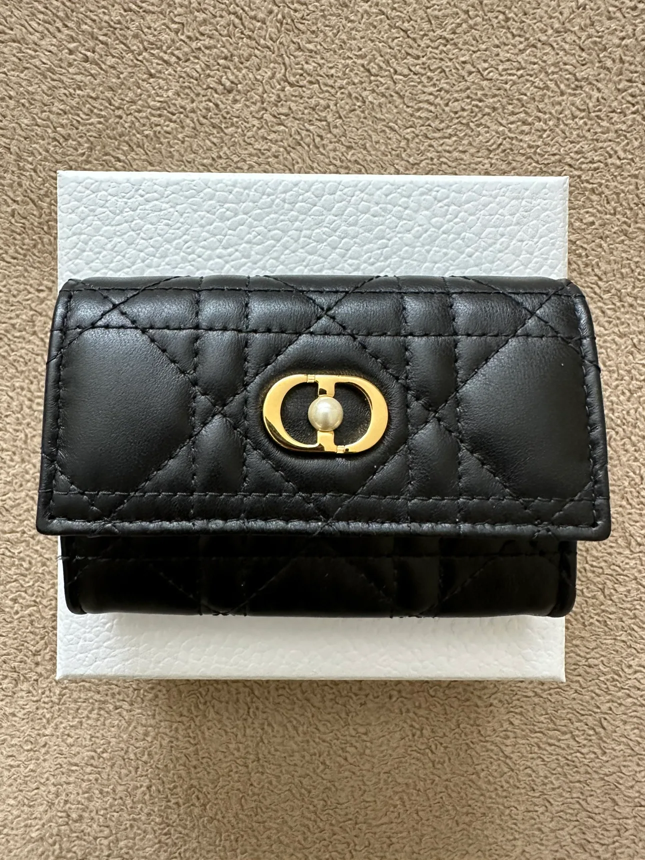 Brand New Dior Black Lambskin Jolie Glycine Wallet image indicator(2)