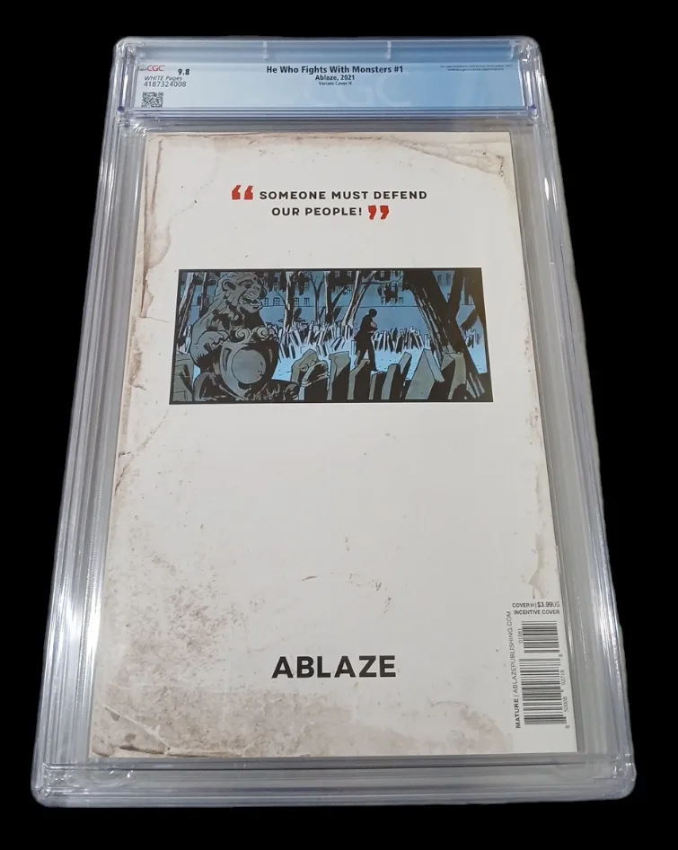 CGC 9.8 He Who Fights With Monsters  Ablaze Comic Book image indicator(2)