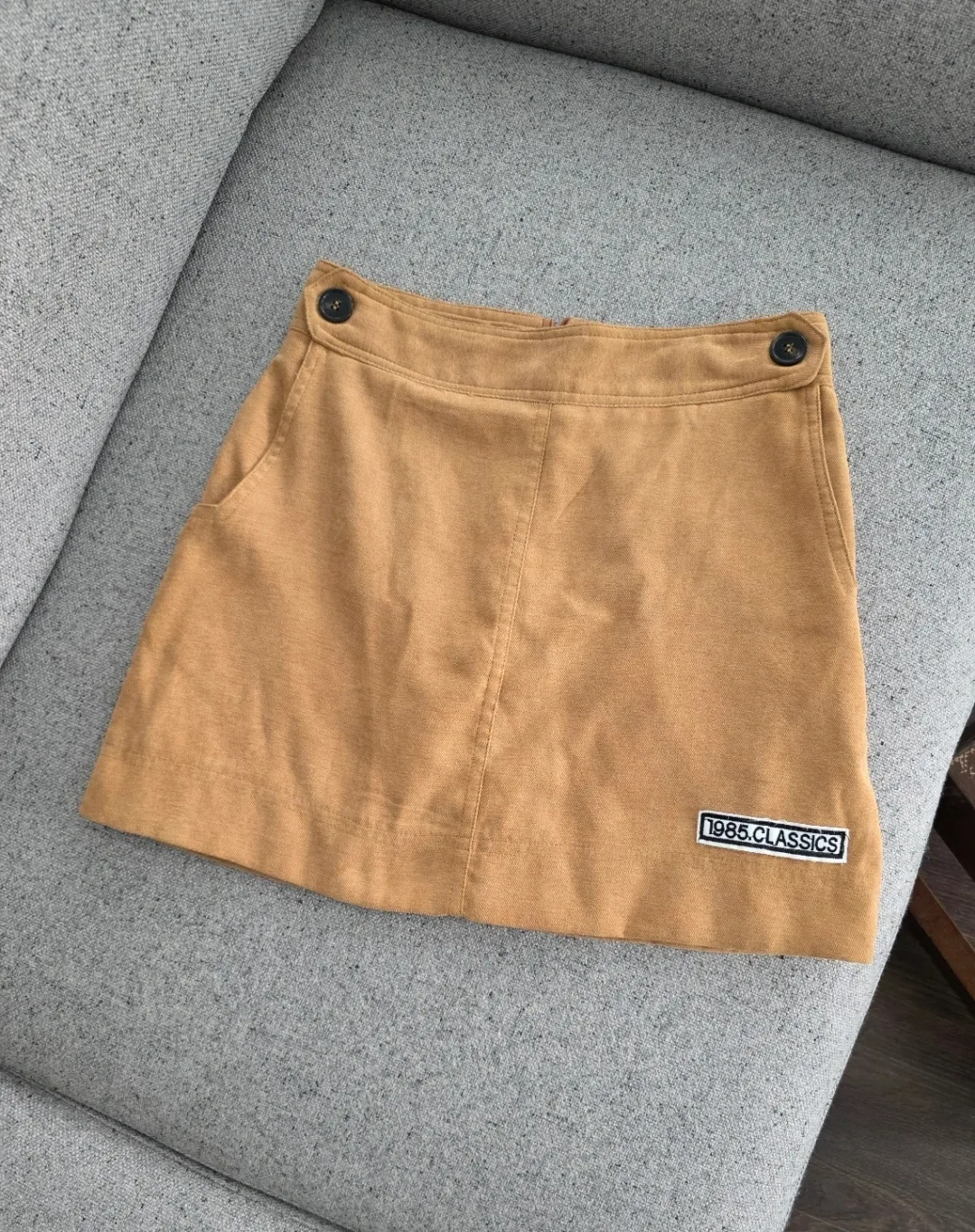 Classics Mustard Yellow Mini Skirt thumbnail