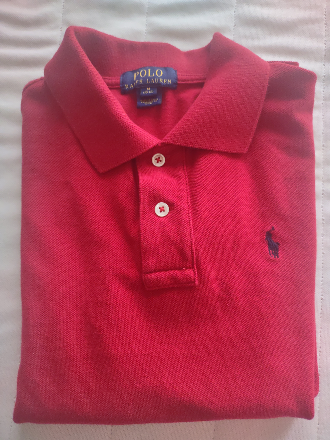Polo Ralph Lauren Boys' Red Polo Shirt - Size Medium (10-12) - photo 3