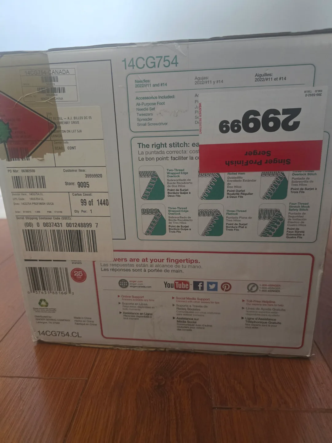 Singer ProFinish 4-Thread Serger image indicator(2)