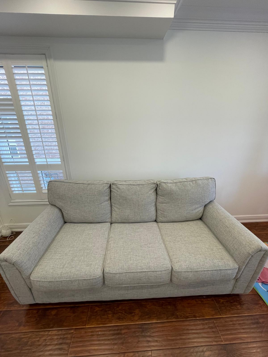 Grey Fabric Sofa - Three-Seater - photo 5