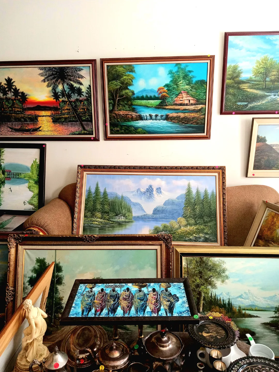 95 vintage and antique oil paintings on sale at $20 and up. image indicator(10)