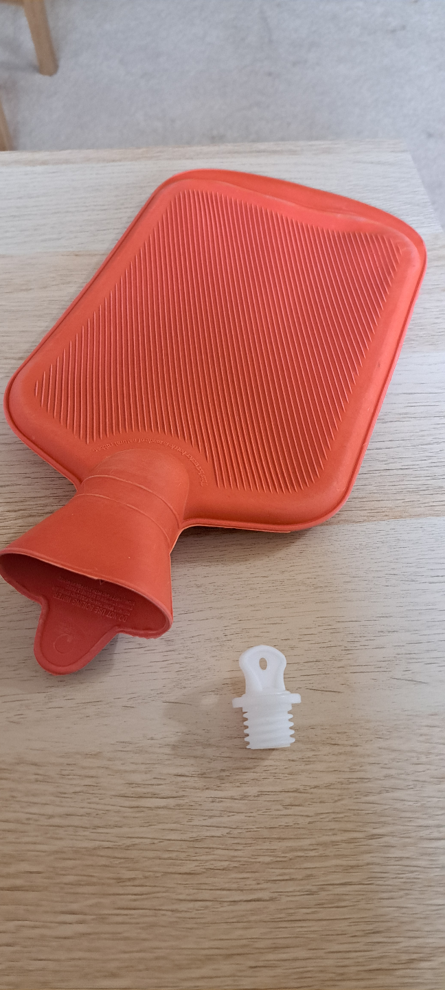 Orange Rubber Hot Water Bottle