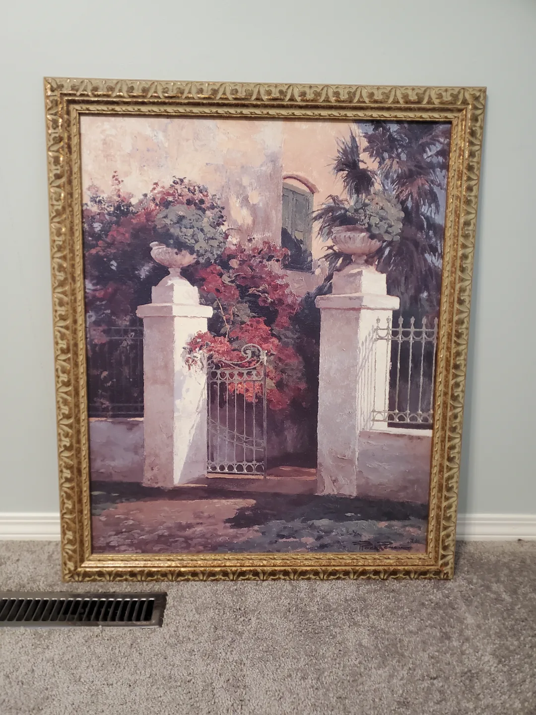 Framed Spanish Garden Gate Print image indicator(10)