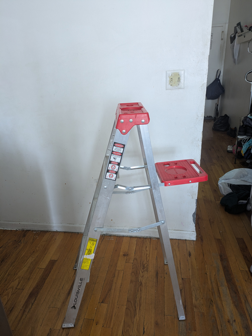 Louisville Ladder - 3-Step Aluminum Step Ladder with Tool Tray - photo 2
