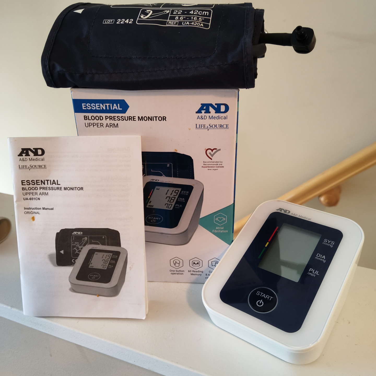 A&D Medical Essential Upper Arm Blood Pressure Monitor