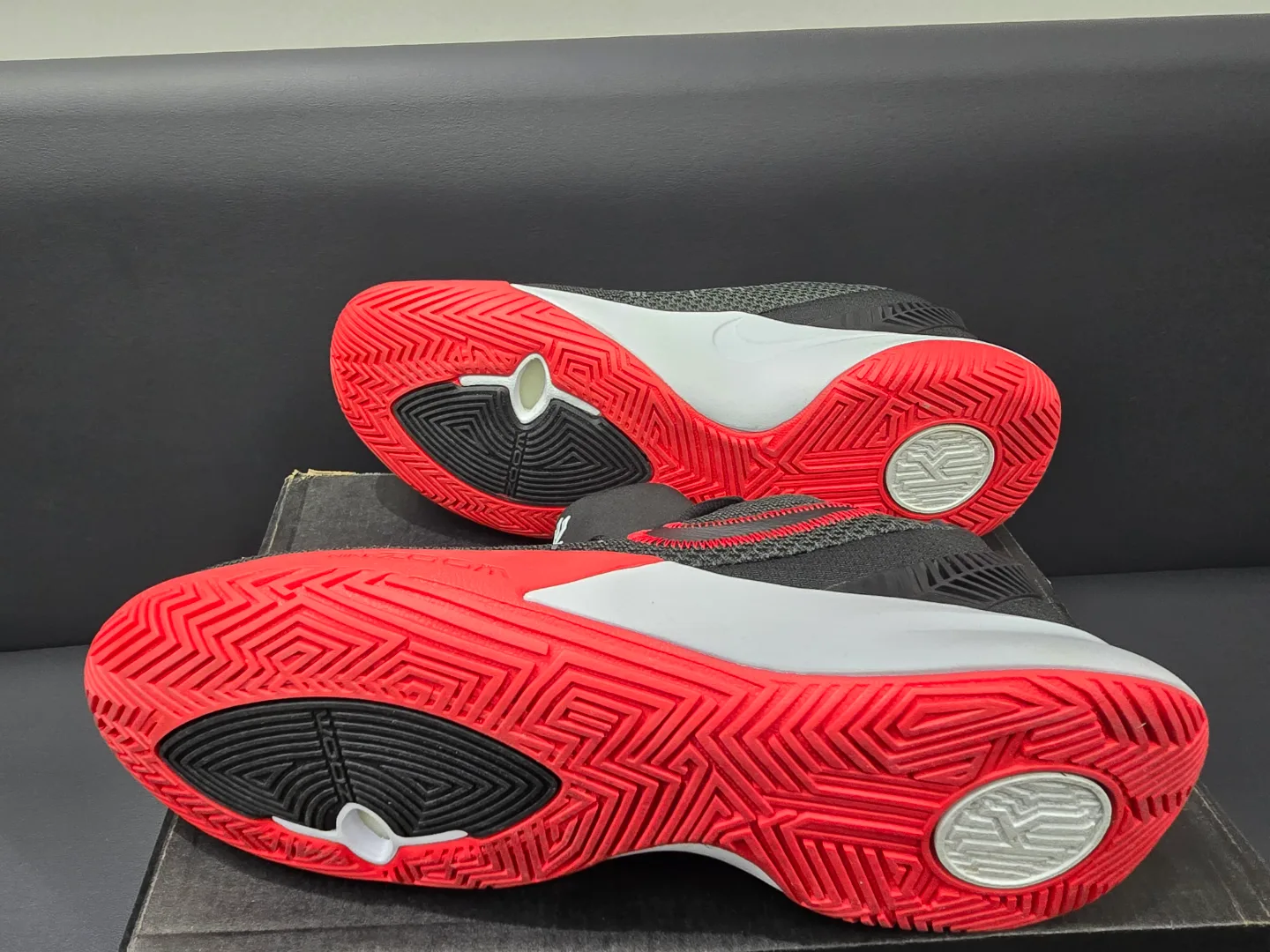 Kyrie Low 4 Basketball Shoes - Black/Red image indicator(4)