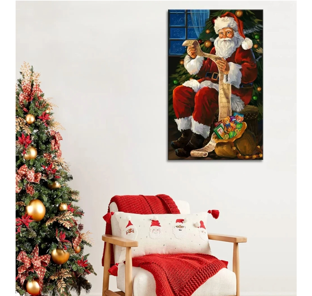 Santa Claus Christmas Canvas Wall Art - photo 3