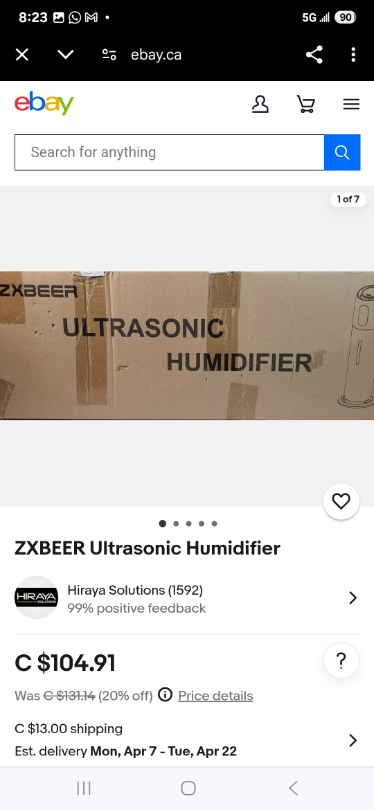 ZXBEER Ultrasonic Humidifier - photo 2