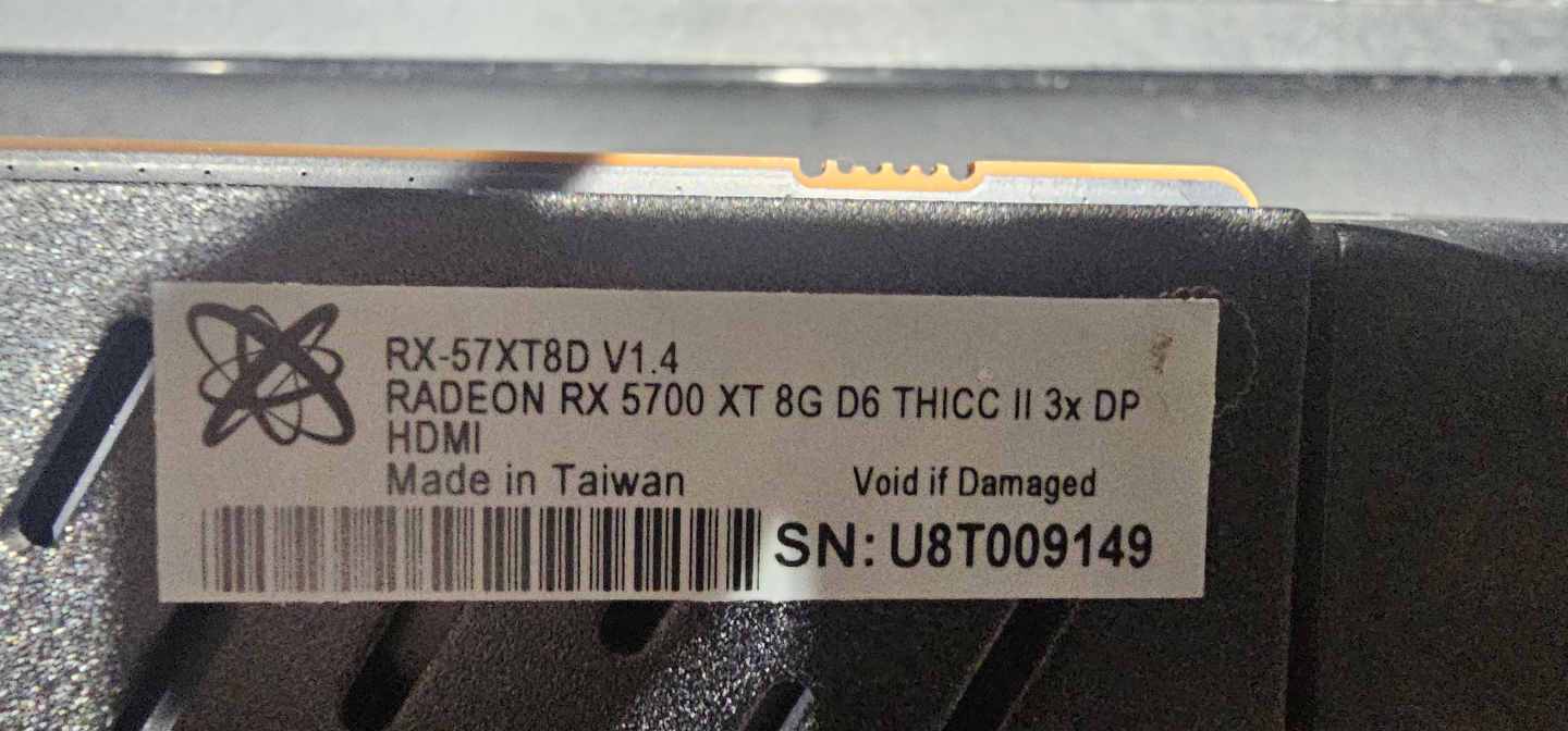 XFX Radeon RX 5700 XT 8GB Graphics Card