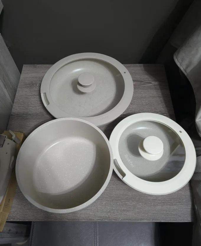 6-Piece Cookware Set with Glass Lids and a Removable Handle image indicator(7)