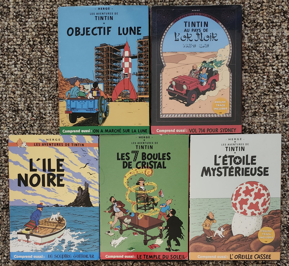 The Adventures Of  TINTIN Vol 1-5/10  eng/french