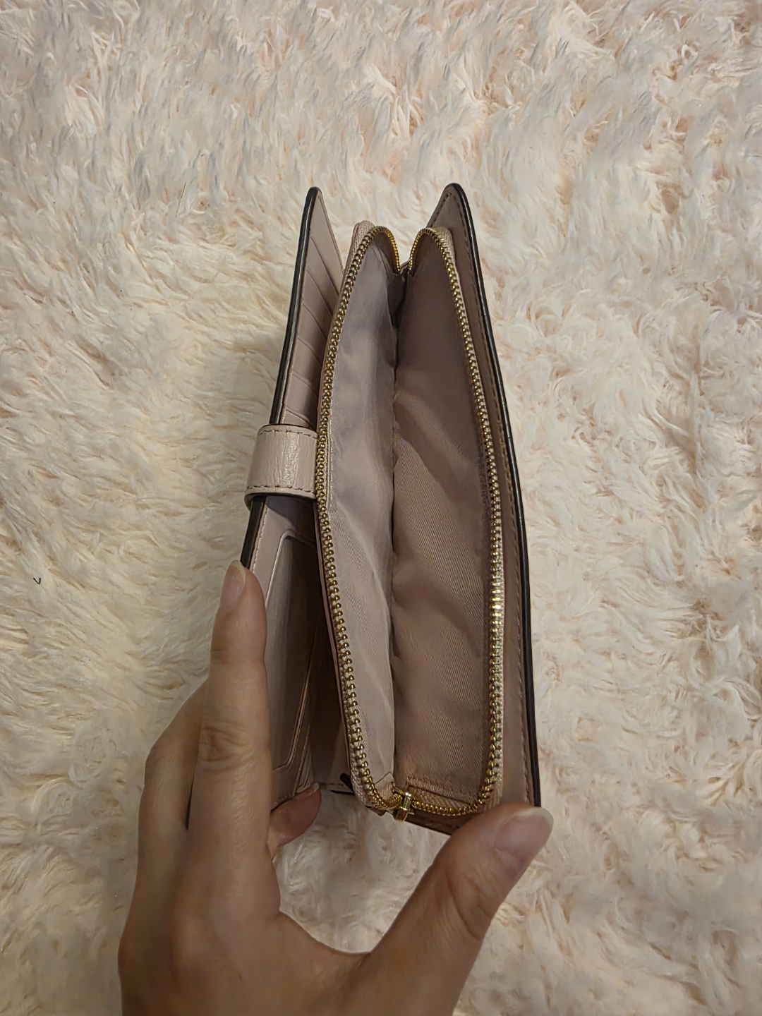 Coach Leather Wallet Blush Pink - photo 4