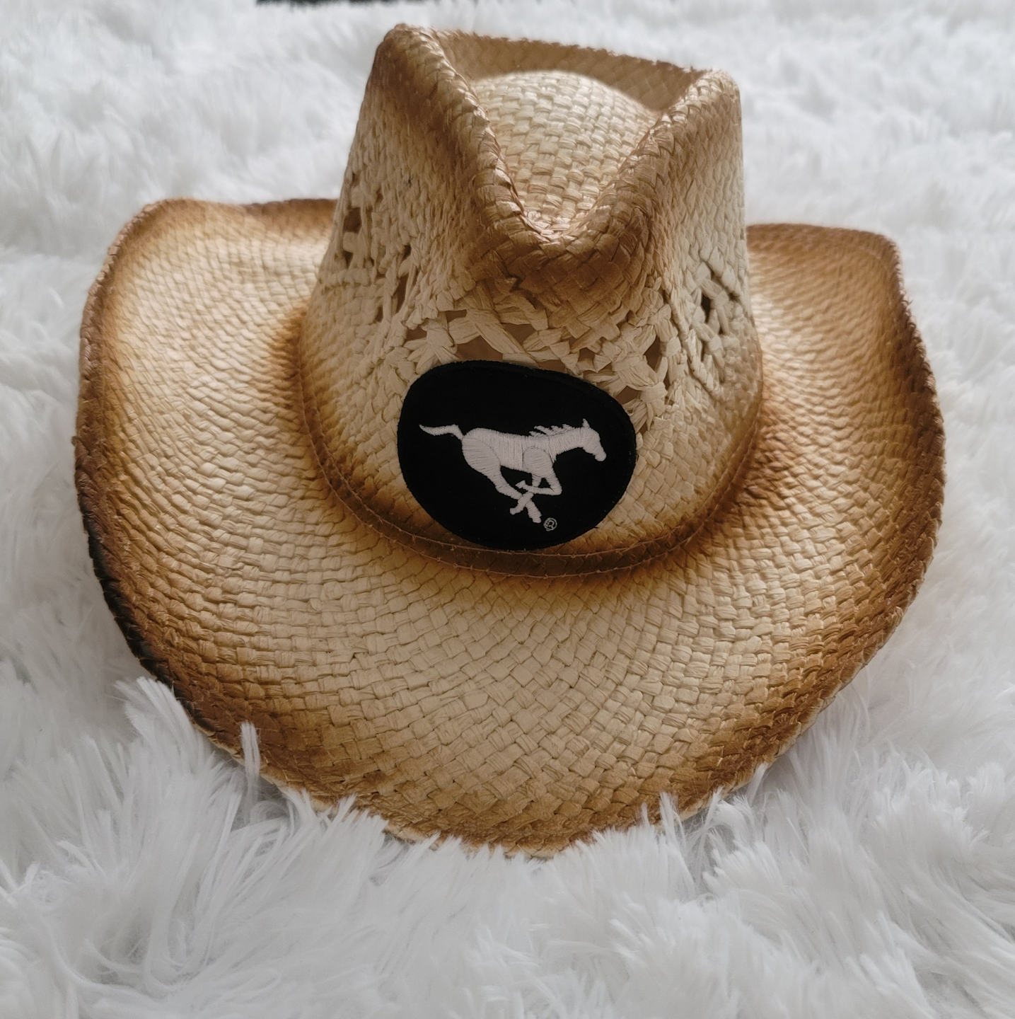 Calgary Stampeders Straw Cowboy Hat