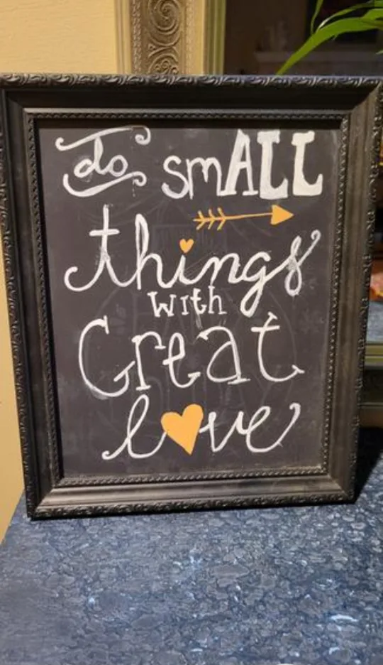 Inspiration Chalk Board In Black Frame Decorative Wall Art thumbnail