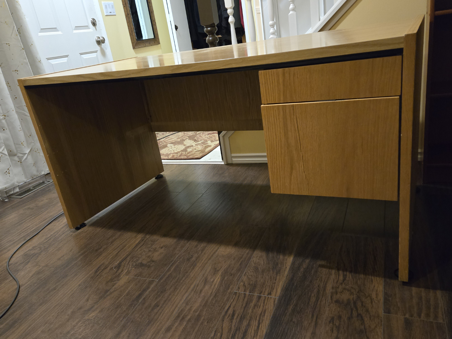Wooden Office Desk with 2 Drawers