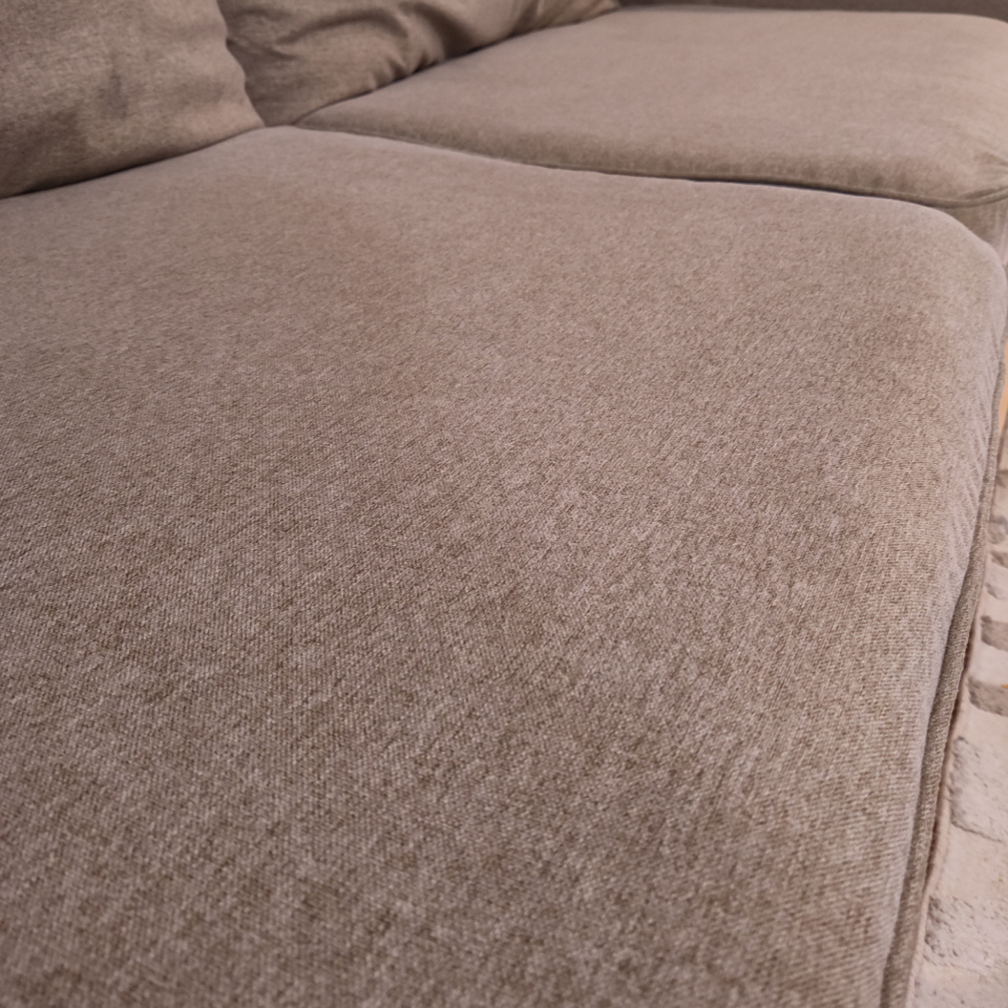 Beige Loveseat/Sofa - Three Seaters - photo 2