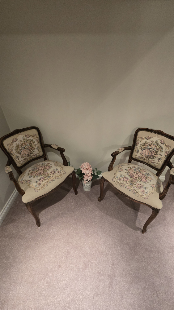 Pair of Antique-Style Armchairs