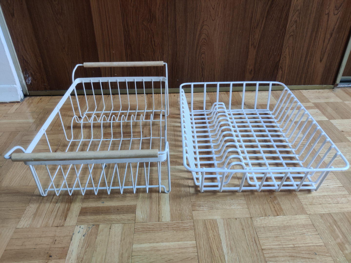 Two White Wire Dish Drying Racks