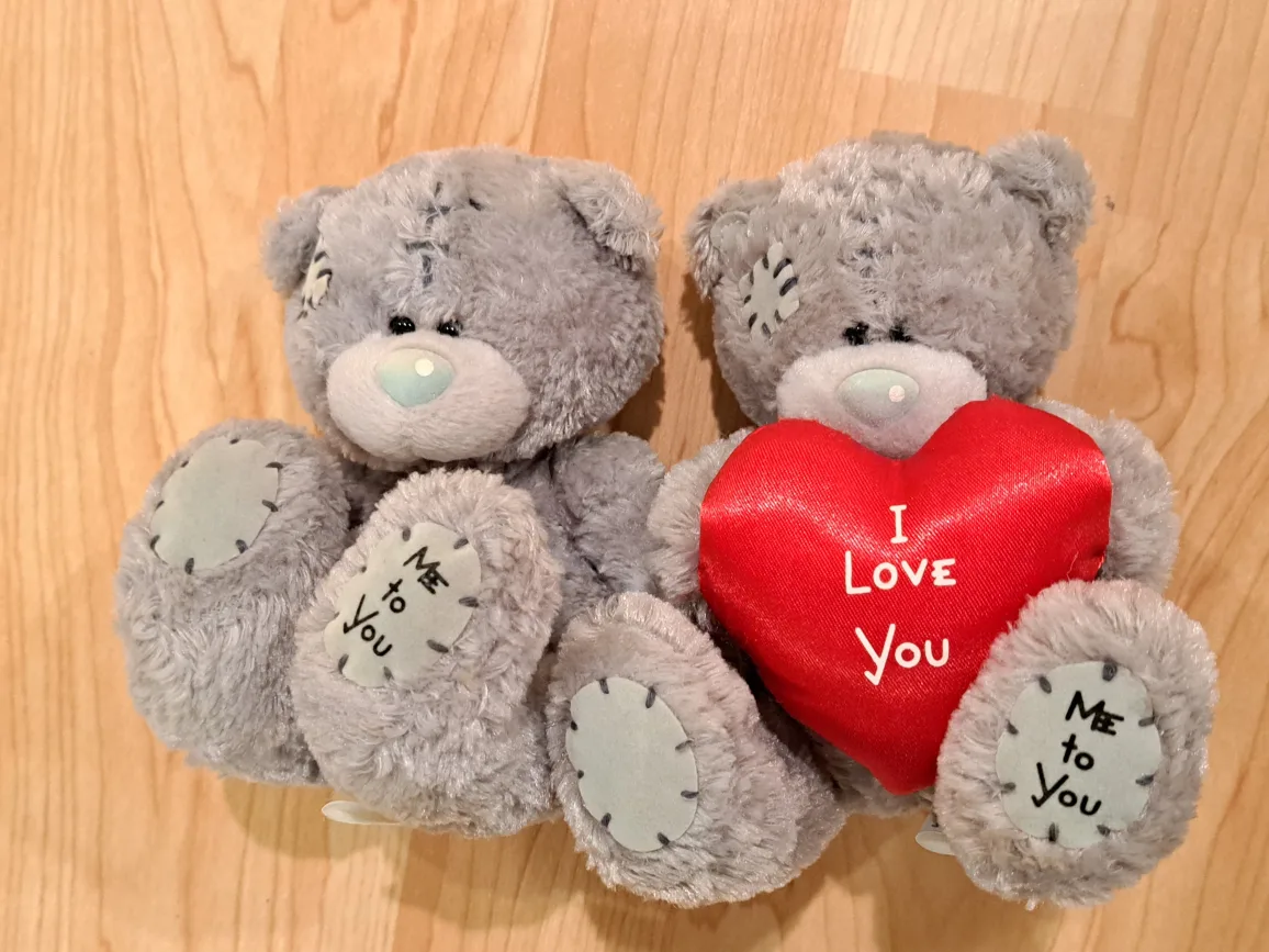 5" Pair of Me to You Teddy Bears with Heart image indicator(7)