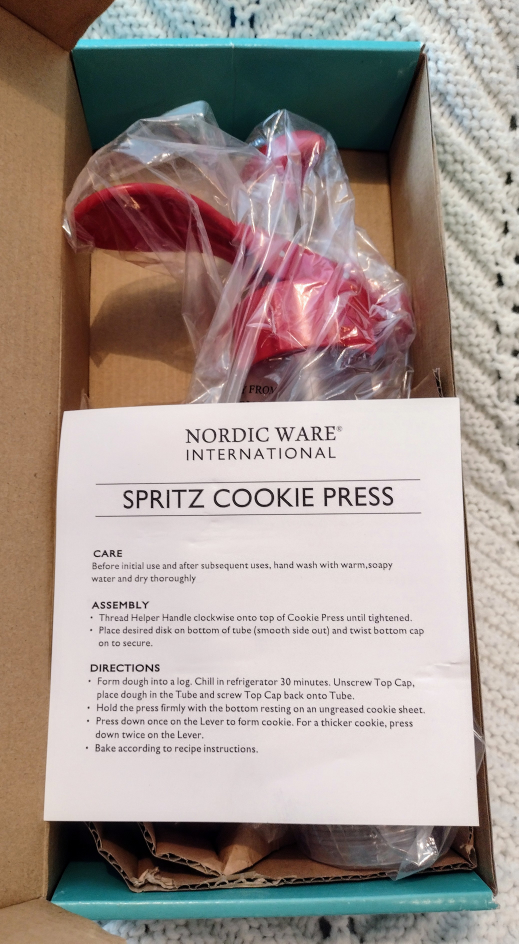 Nordic Ware Baker's Basic 8" Deluxe Spritz Cookie Press NEW - photo 5