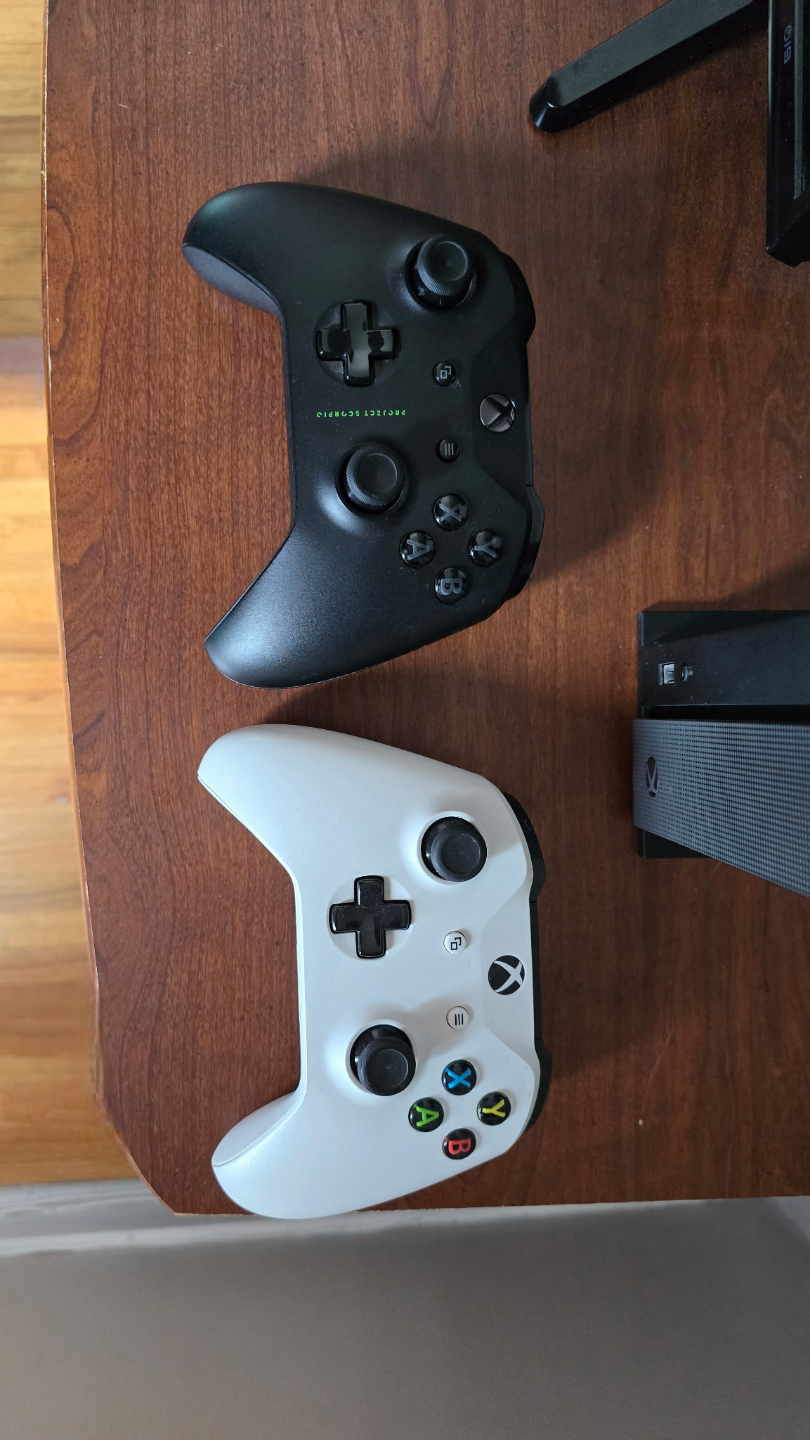 Xbox One X Console with Games and Controllers - photo 4