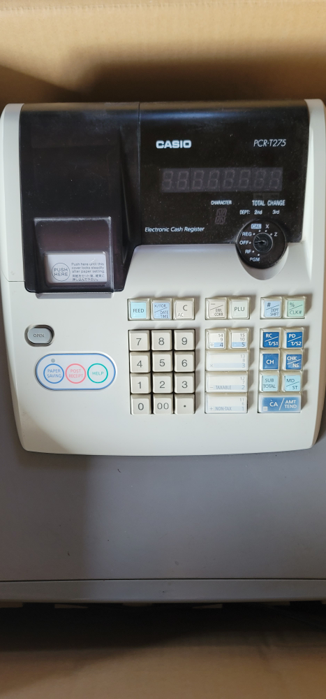 Casio PCR-T275 Electronic Cash Register