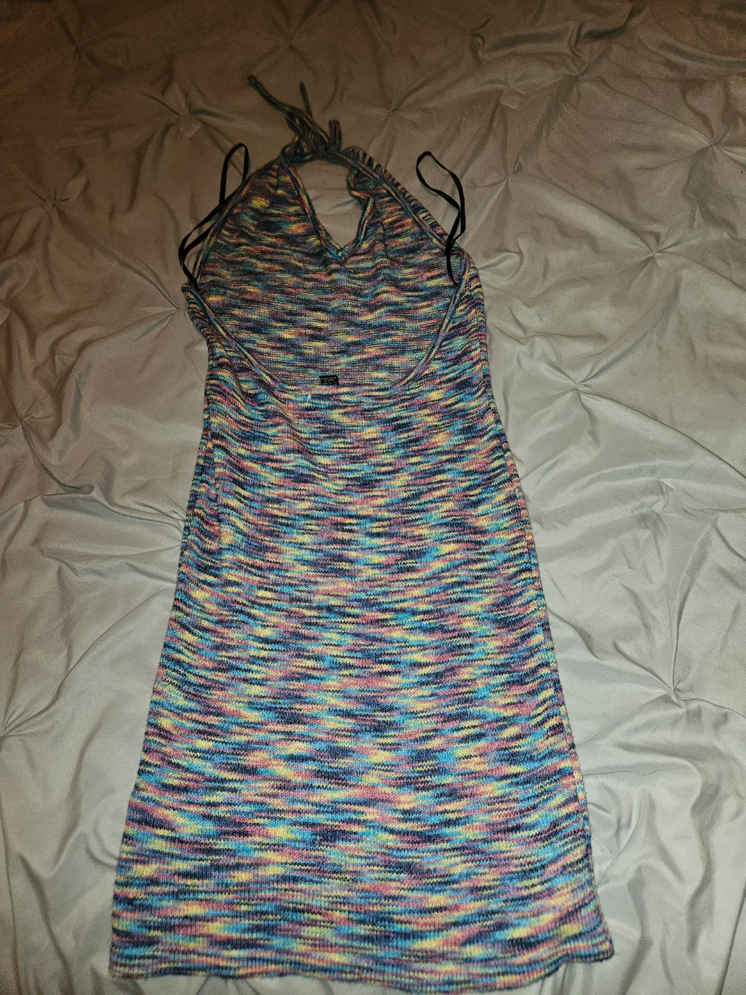 Forever 21 Rainbow Knit Halter Dress image indicator(2)