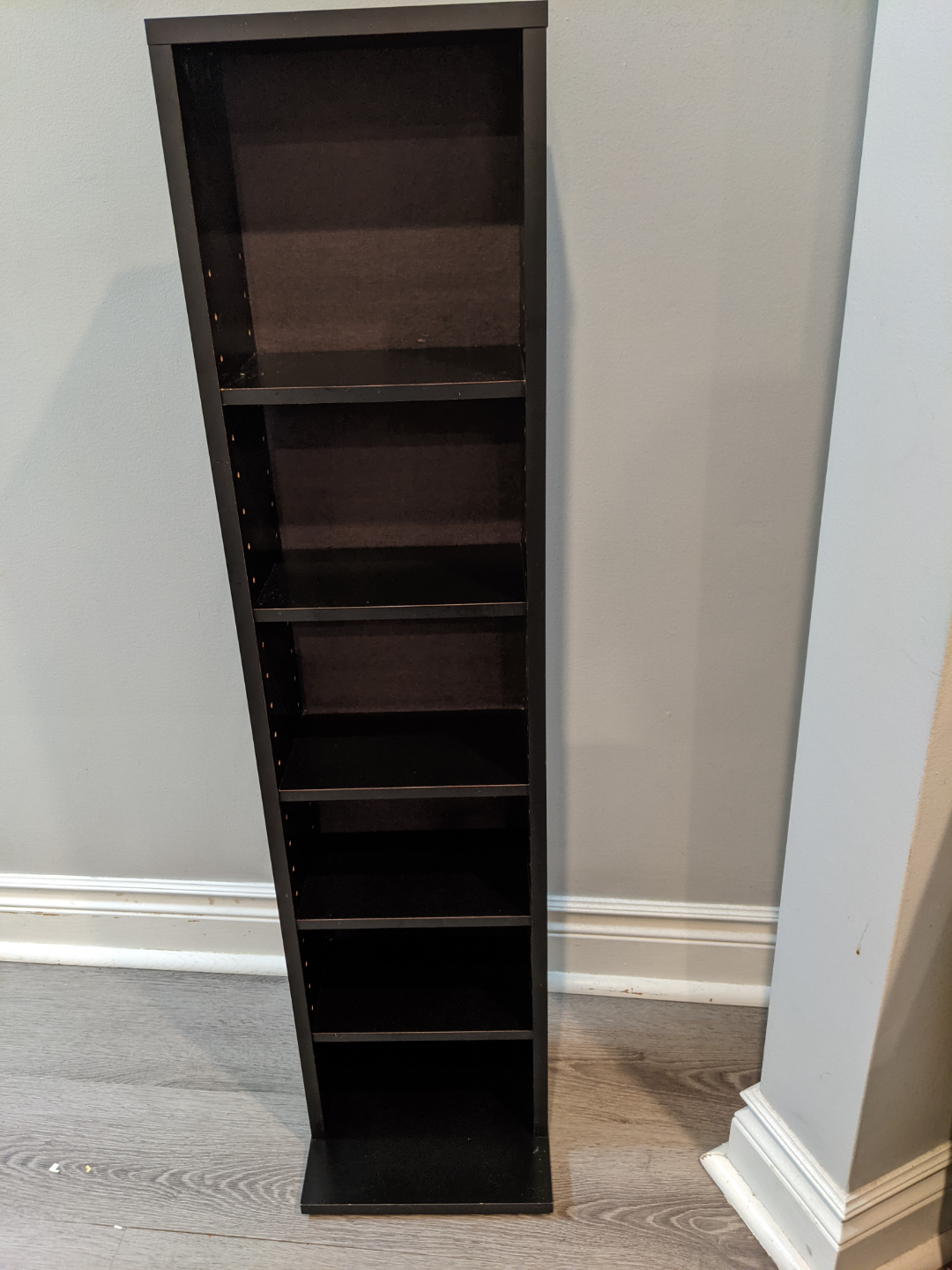 Black CD/DVD Storage Rack