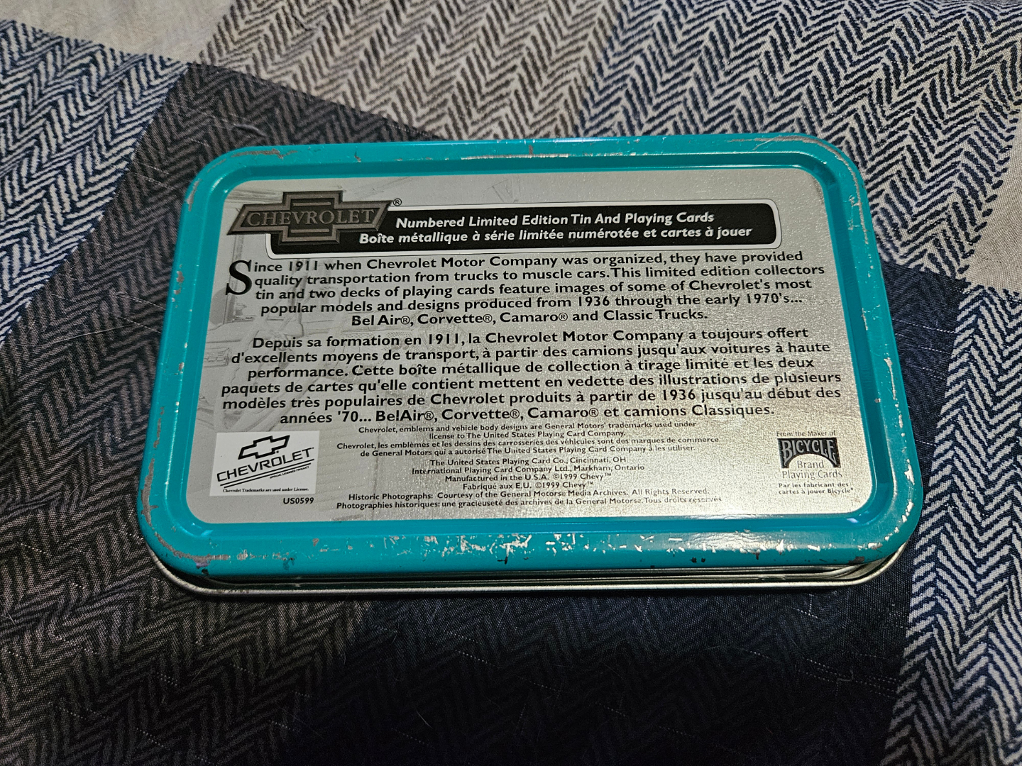Chevrolet Limited Edition Collector Tin - Numbered! - photo 2
