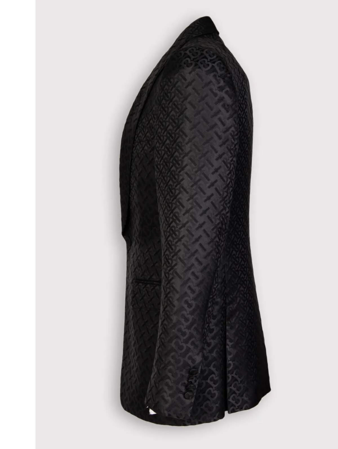 Authentic Burberry Men's Black Jacquard Blazer Size 38 - photo 5