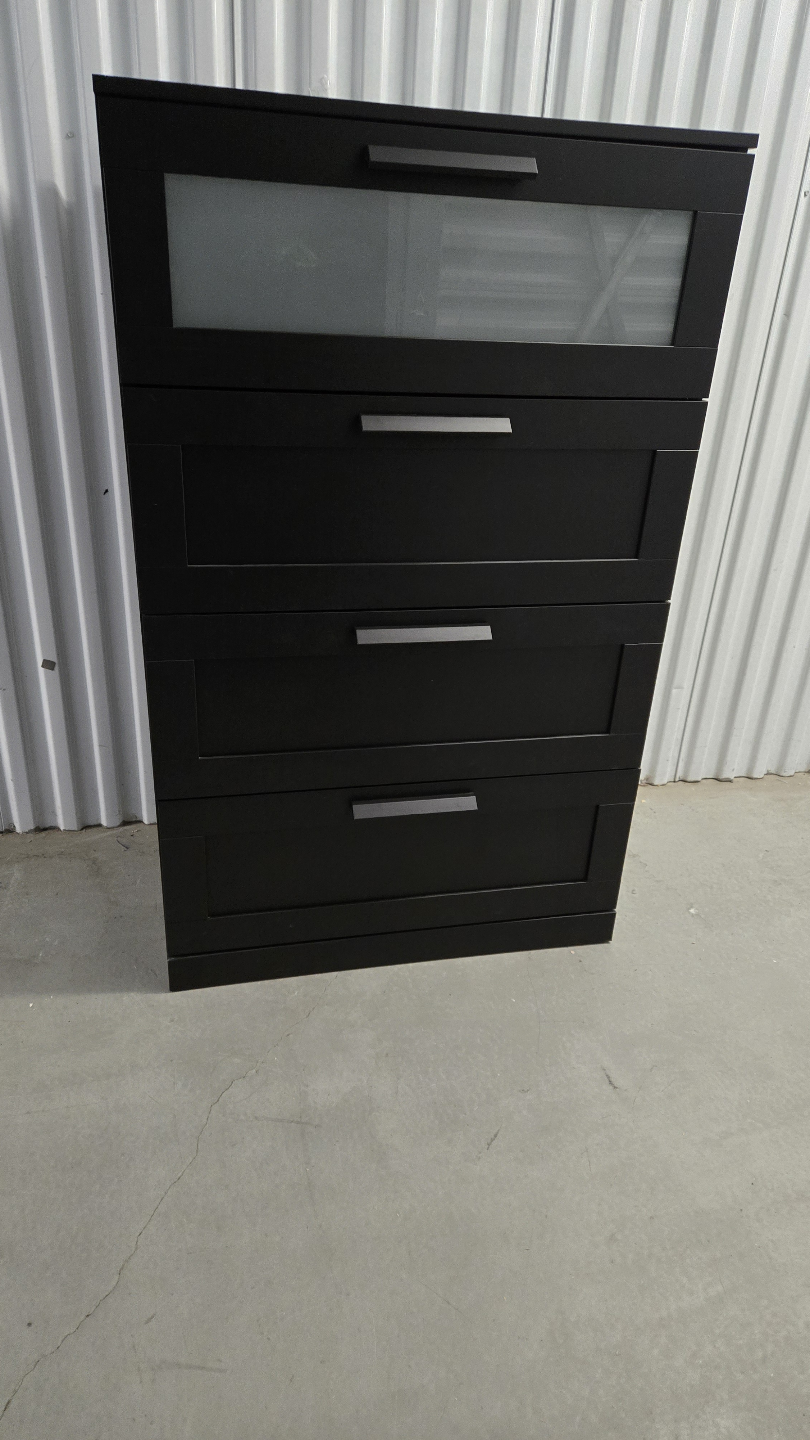IKEA BRIMNES 4-Drawer Chest - Black