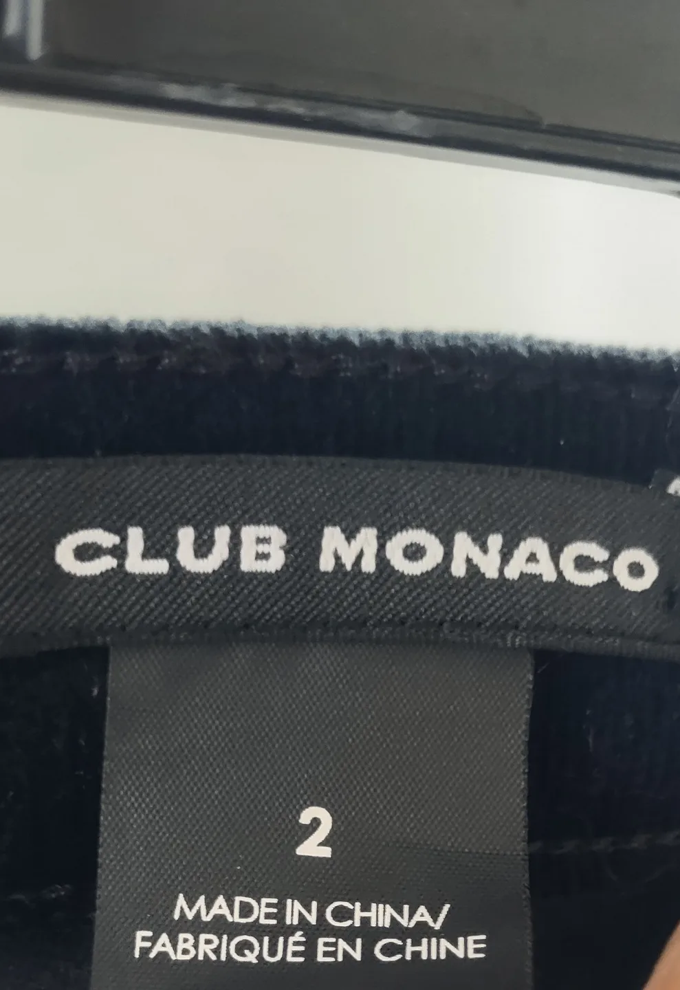 Club Monaco Black corduroy  Pants image indicator(2)