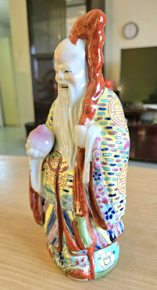 Vintage Shoulao Chinese Porcelain Figurine💚 - photo 3