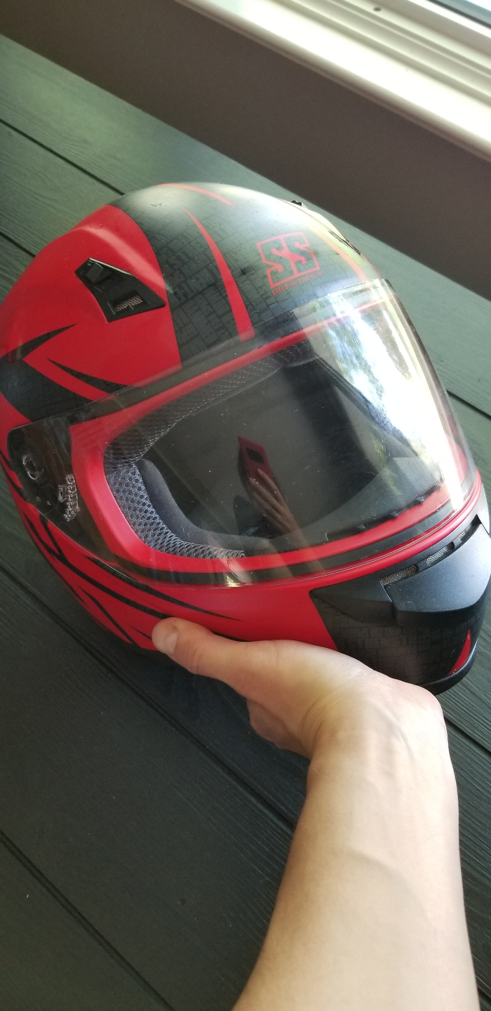 Speed and Strength SS1000 Motorcycle Helmet - Red/Black (Medium) - photo 2