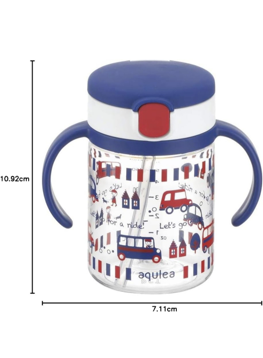 Richell Aqulea Straw Bottle Mug 200ml w/ 2 replacement straws