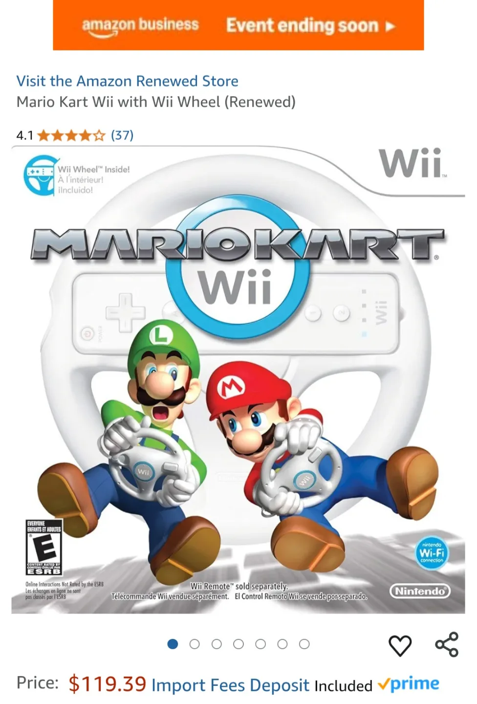 Mario Kart Wii Nintendo Wii image indicator(7)