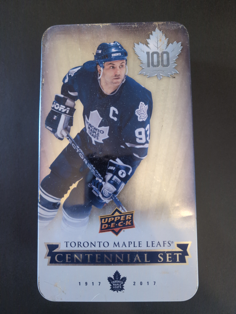 Toronto Maple Leafs Centennial Set Hockey Cards Tin