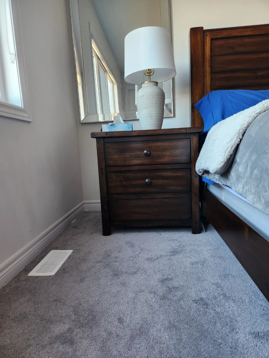 Dark Brown Dining Table Set with king bed and side tables image indicator(5)