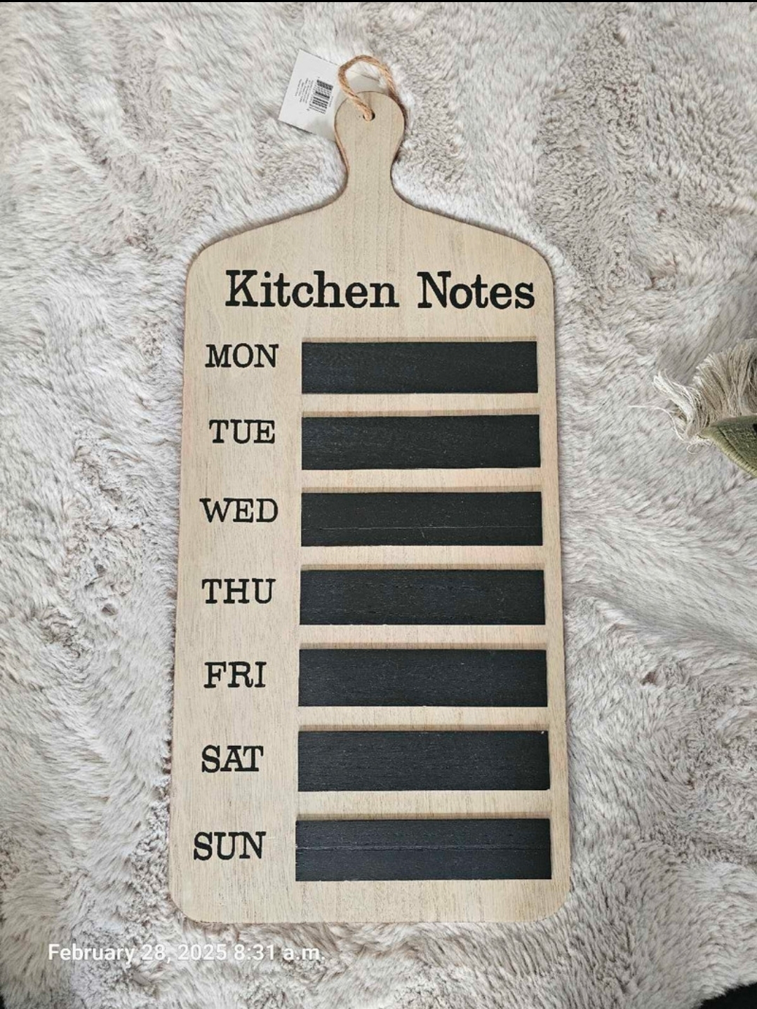 💚Weekly Kitchen Notes Chalkboard Sign