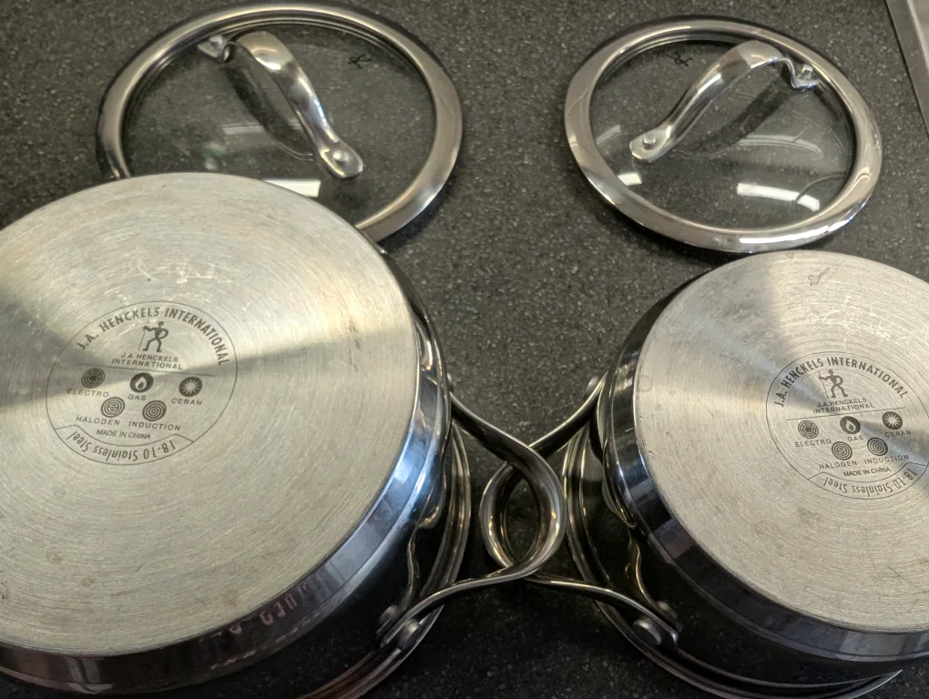 J.A. Henckels International Stainless Steel Saucepans with Lids image indicator(3)